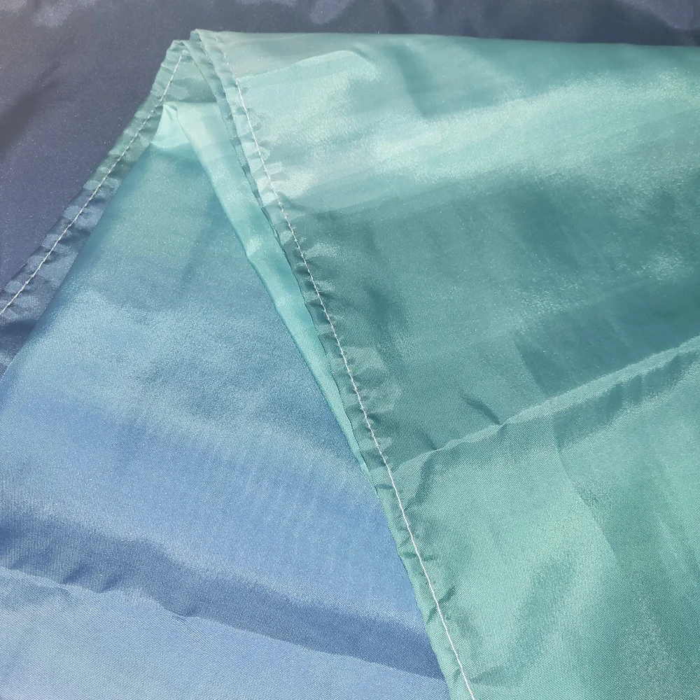 Blue and Green Shower Curtain